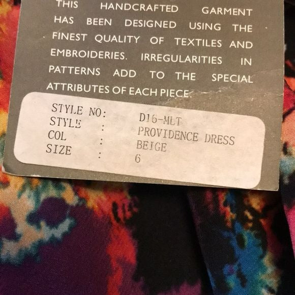 SACHIN + BABI For Ankasa Silk Printed Providence Dress Size 6 *NEW*