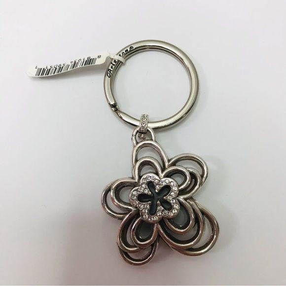 BRIGHTON Silver Flower Key Chain *NEW*