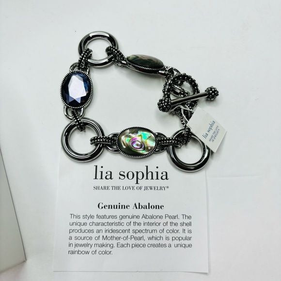 *NEW* LIA SOPHIA Epiphany Genuine Abalone Pearl Bracelet