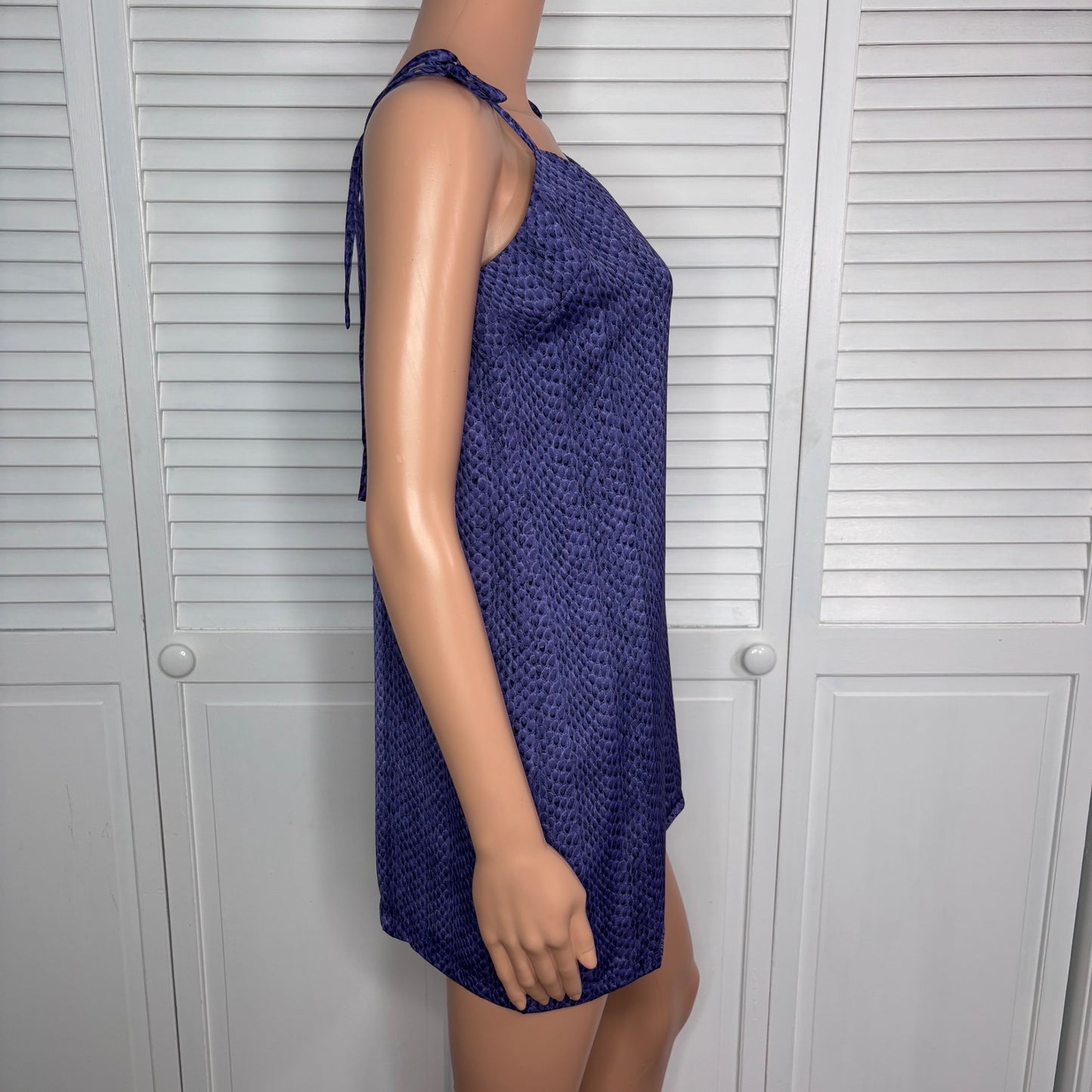 NEW BUDDY LOVE Tobin Horned Frog Tie Shoulder Mini Dress Size Small