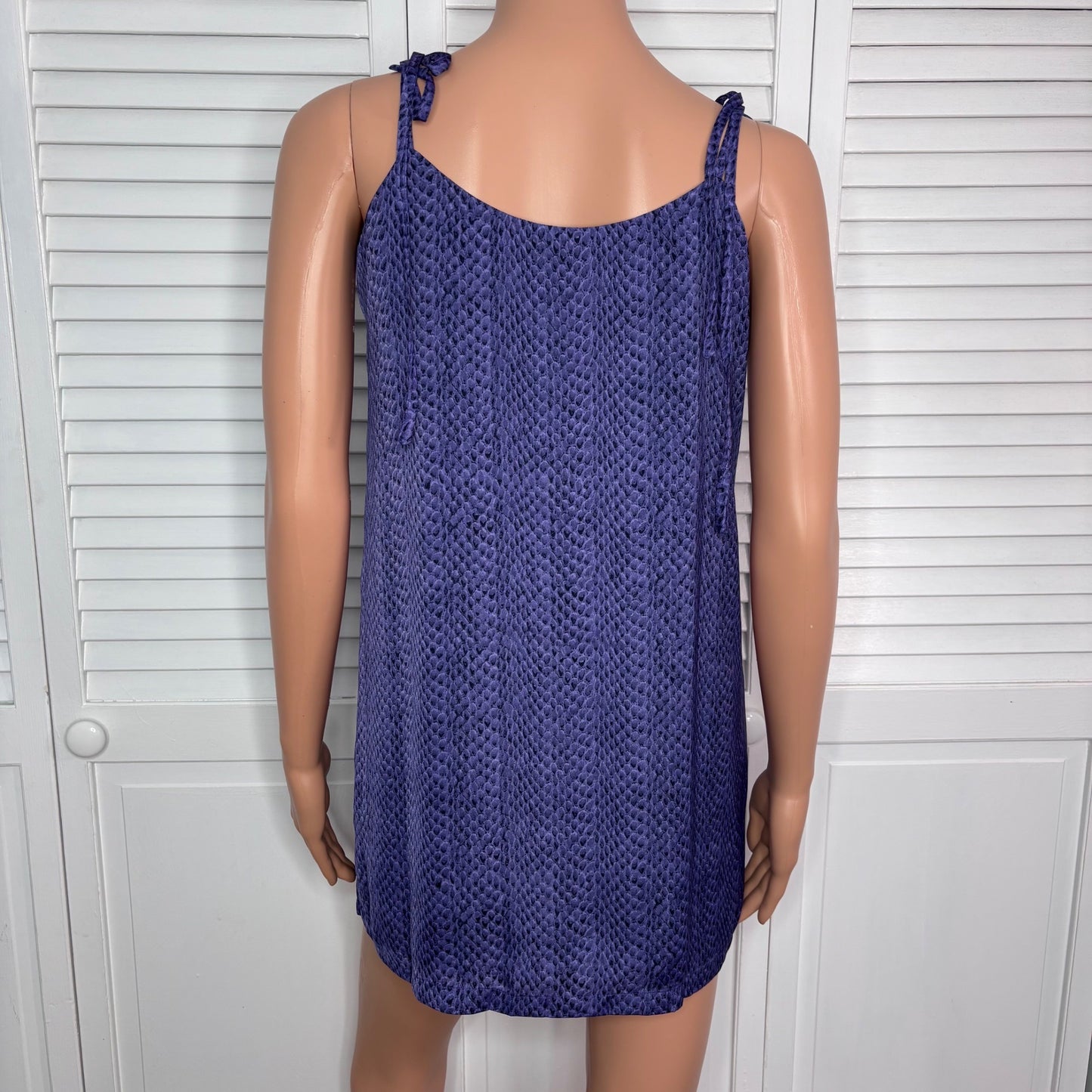 NEW BUDDY LOVE Tobin Horned Frog Tie Shoulder Mini Dress Size Small