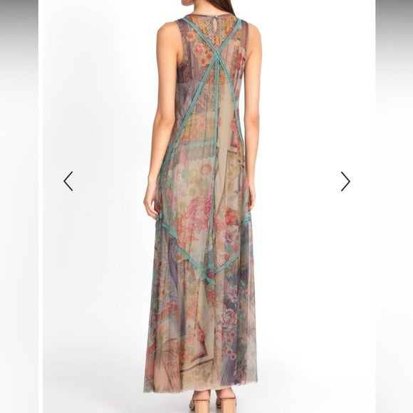 JOHNNY WAS Jolene Mesh Dress Size Large