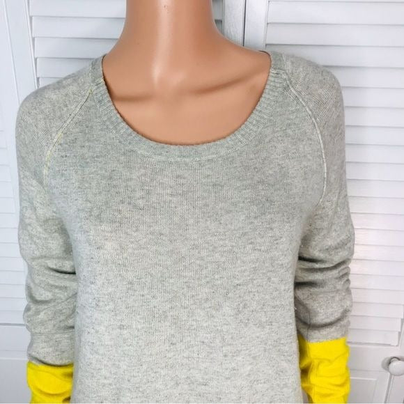 MICHAEL STARS Yellow Colorblock Sweater Size XS