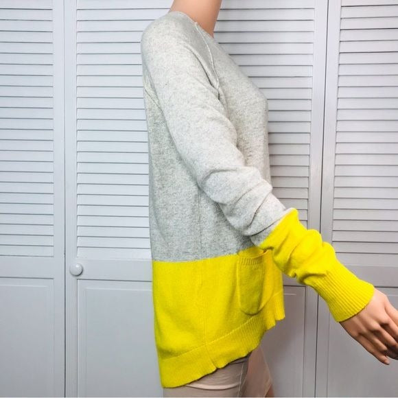 MICHAEL STARS Yellow Colorblock Sweater Size XS