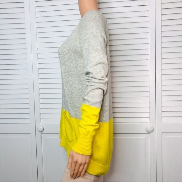 MICHAEL STARS Yellow Colorblock Sweater Size XS