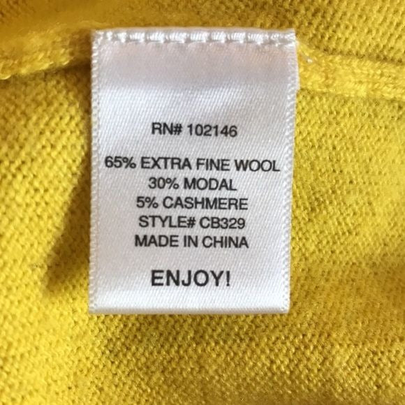 MICHAEL STARS Yellow Colorblock Sweater Size XS