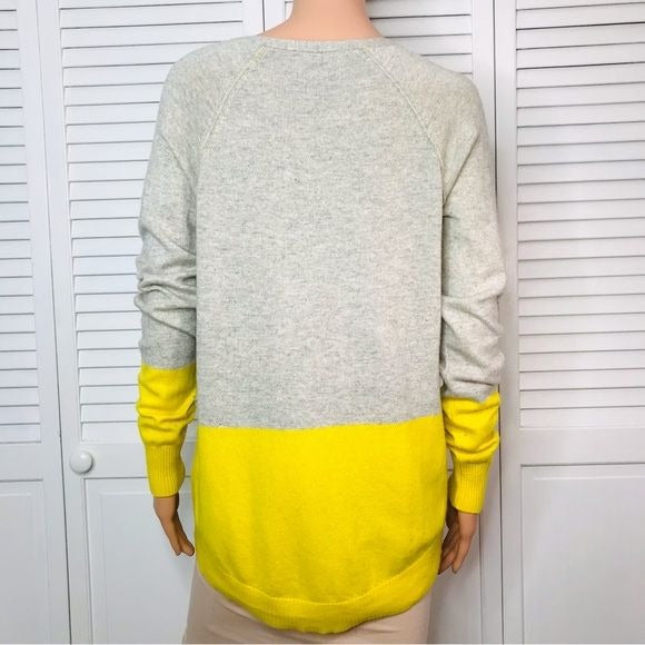 MICHAEL STARS Yellow Colorblock Sweater Size XS