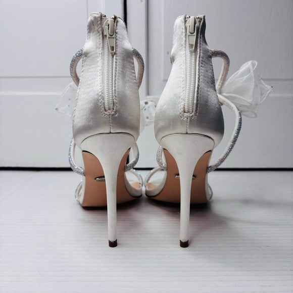 *New* MARC DEFANG Arica Ivory Sateen Stilettos Size 7.5