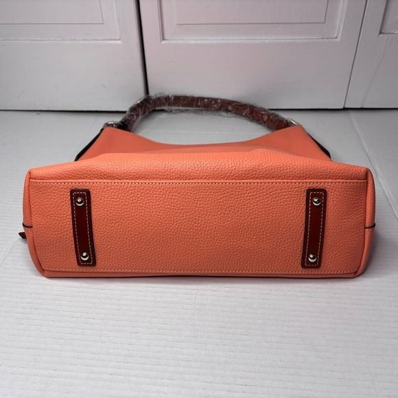 *NEW* DOONEY & BOURKE Pebble Grain Apricot Cooper Hobo Shoulder Bag