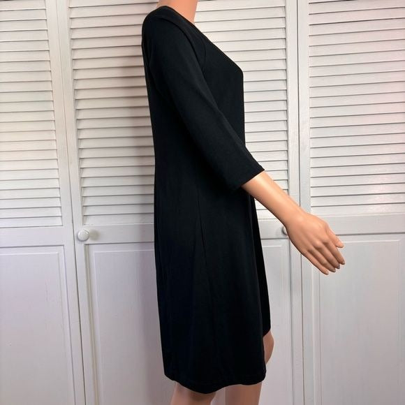J. Jill Black Stylish Multiseamed Dress Size Small