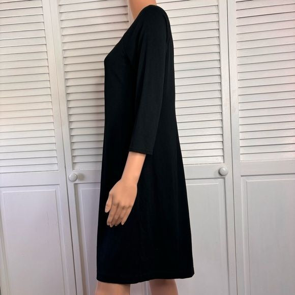J. Jill Black Stylish Multiseamed Dress Size Small