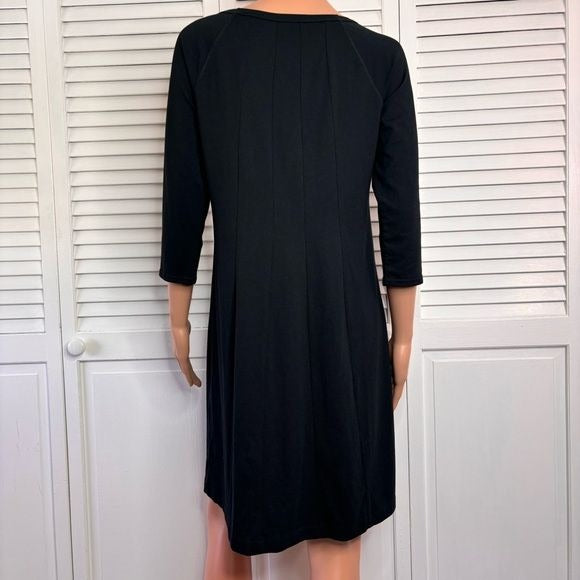 J. Jill Black Stylish Multiseamed Dress Size Small