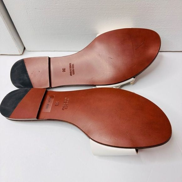 NEW VERONICA BEARD Flor Embellished Leather Sandals Size 8