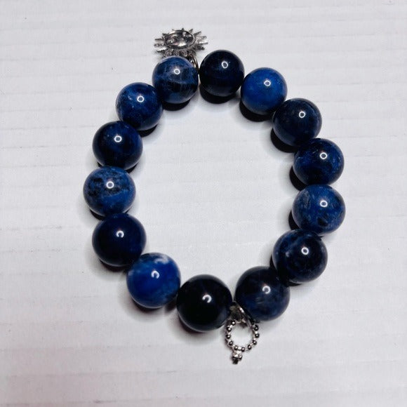 POWERBEADS by Jen Blue True Blessings Charm Gemstone Bracelet