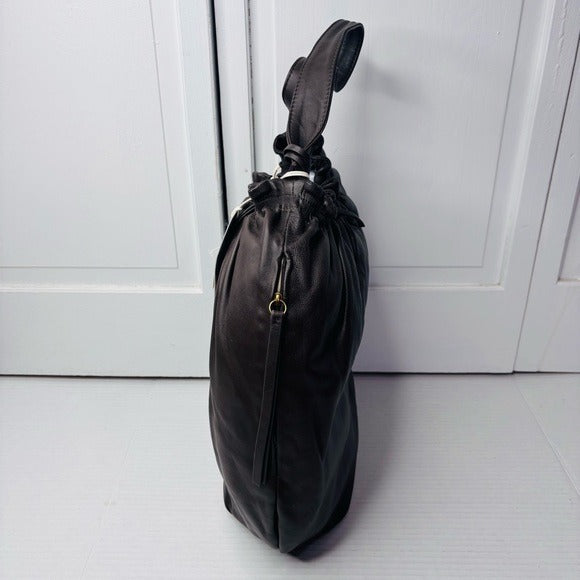 *New* LUCKY BRAND Chocolate Alva Hobo Shoulder Leather Bag