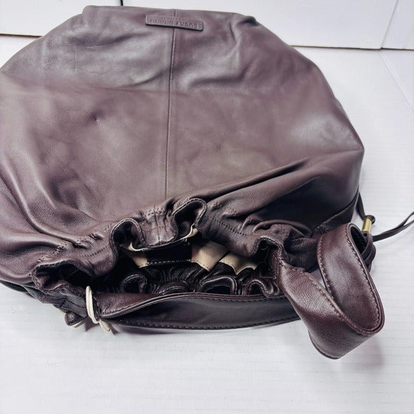 *New* LUCKY BRAND Chocolate Alva Hobo Shoulder Leather Bag
