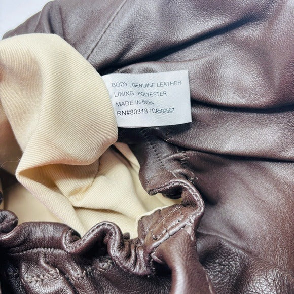*New* LUCKY BRAND Chocolate Alva Hobo Shoulder Leather Bag
