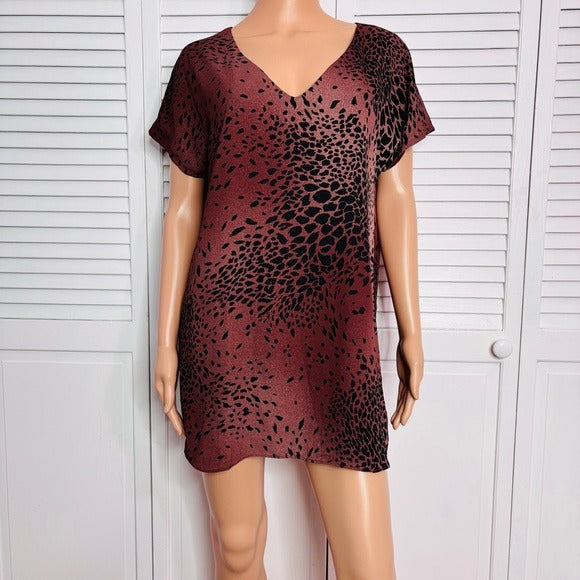 BUDDY LOVE Baker Leopard Print Mini Dress Size XS