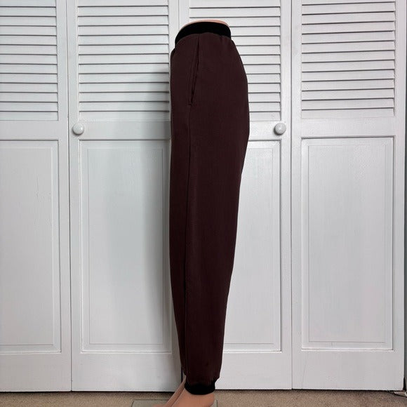 WEWOREWHAT Colorblocked Slim Leg Jogger in Brown Size Medium