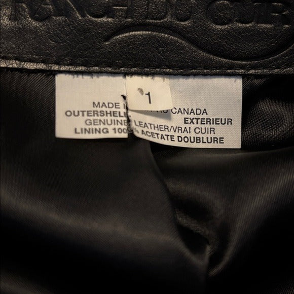 LE RANCH DU CUIR Vintage Tapestry Leather Jacket Size 0