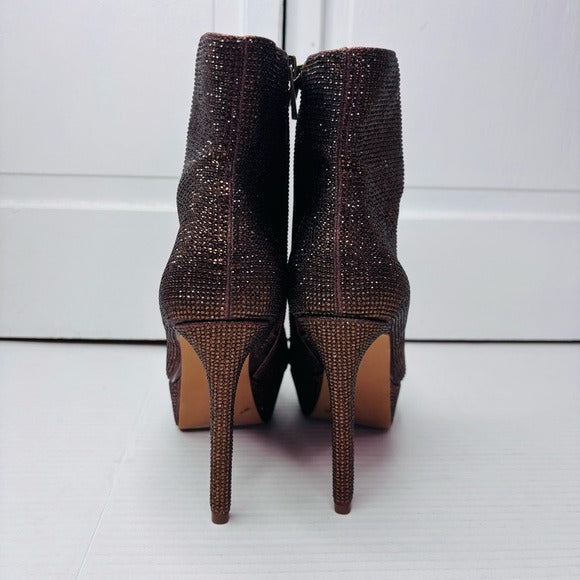 *New* JESSICA SIMPSON Odeda 2 Bronze Pointed Toe Stiletto Boots Size 8