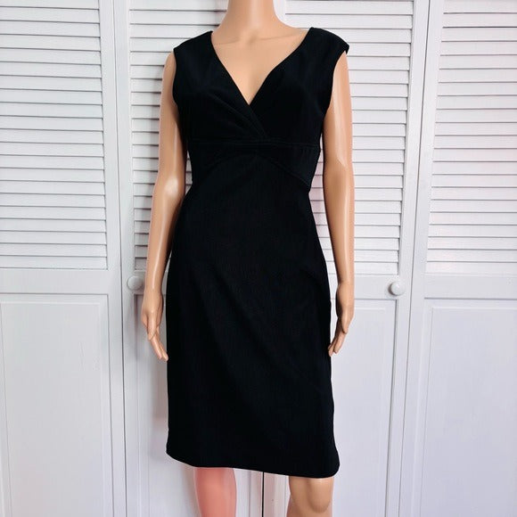 ABS Allen Schwartz Sleeveless V-Neck Dress in Black Size 6