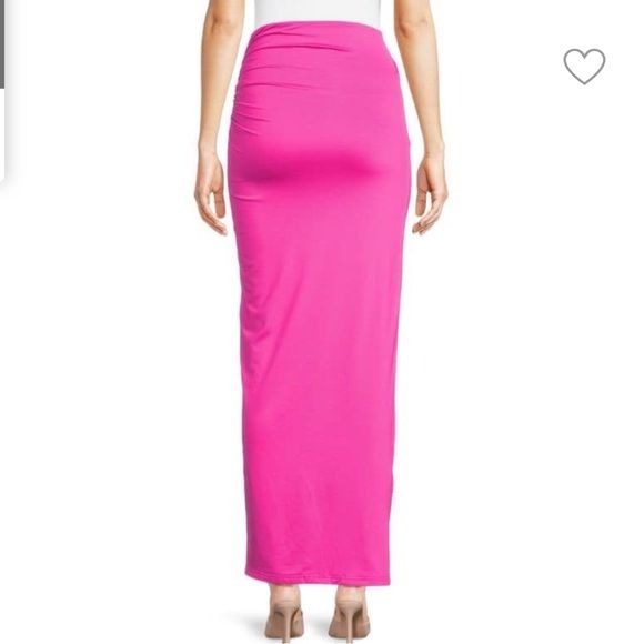 *NEW* AREA STARS Nikki Ruched Slit Maxi Skirt Size Small