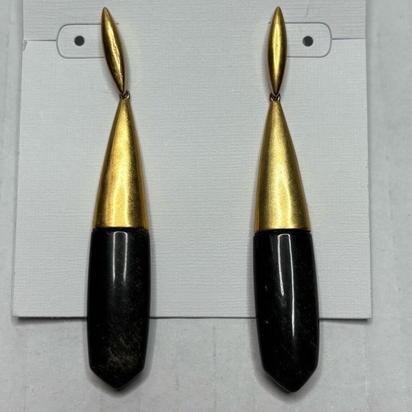 New KENDRA SCOTT Freida 14K Gold Plated Stone Linear Drop Earrings