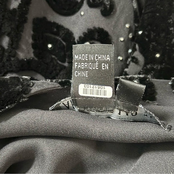 LAFAYETTE 148 New York Velvet Sequin Skirt Size 8