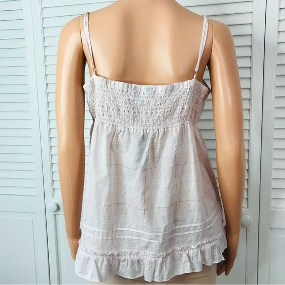 *NEW* EXPRESS Pink Button Down Spaghetti Strap Camisole Size Large