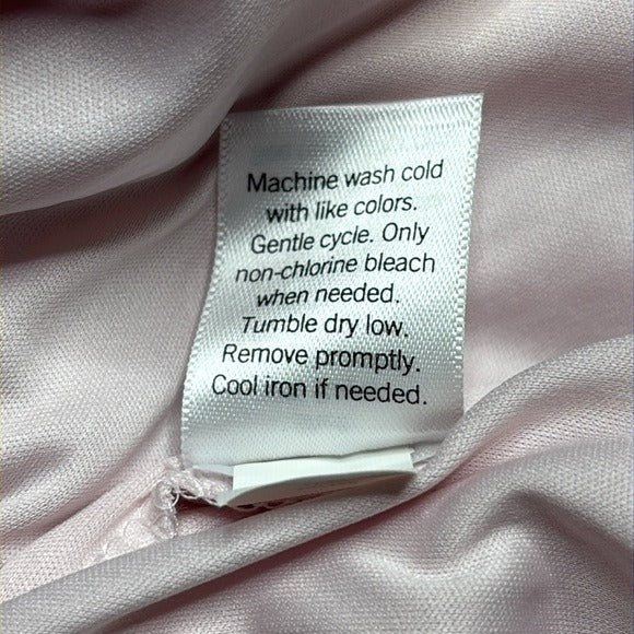 NINE WEST Ruffle Blouson Mini Dress in Pink Size Large