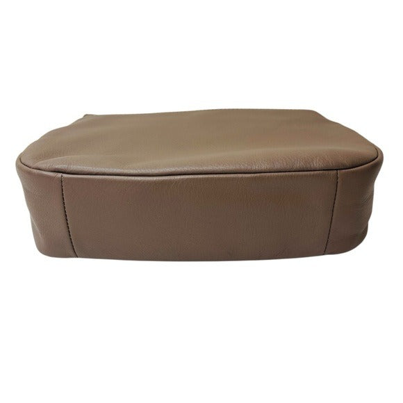 COACH Taylor Taupe Mini Leather Crossbody Bag