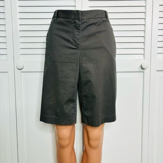 J. CREW Stretch Gray Bermuda Shorts Size 4
