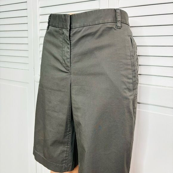 J. CREW Stretch Gray Bermuda Shorts Size 4