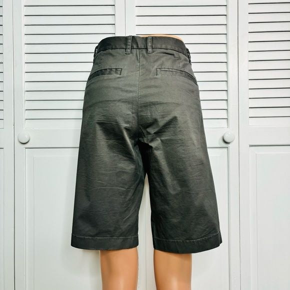 J. CREW Stretch Gray Bermuda Shorts Size 4