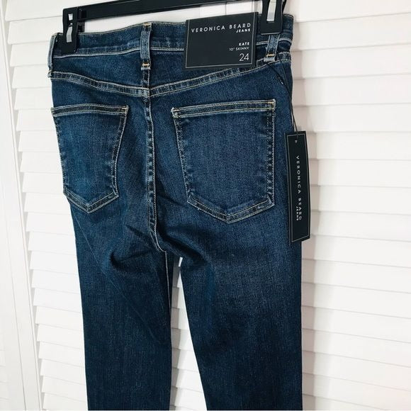 *New* VERONICA BEARD Kate Skinny Fray Jeans Size 24