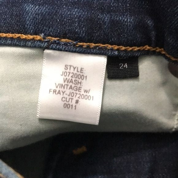 *New* VERONICA BEARD Kate Skinny Fray Jeans Size 24