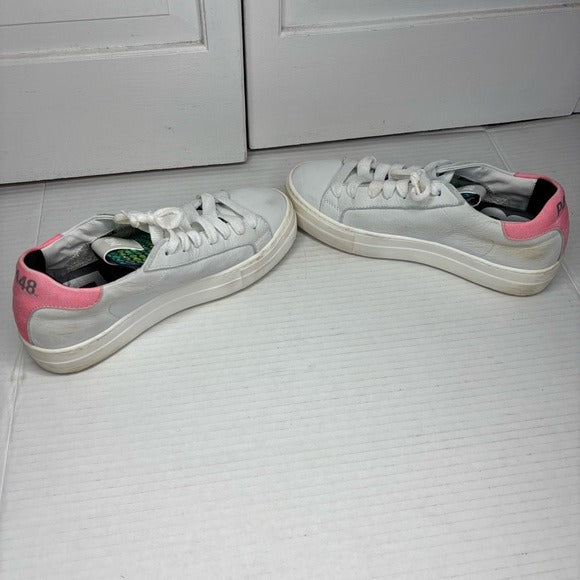 P448 Lace Up Low Top Sneakers Size 8