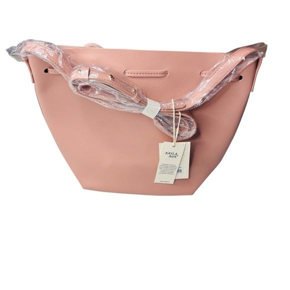*New* KAYLA+AVA Dusty Rose Vegan Leather Bag