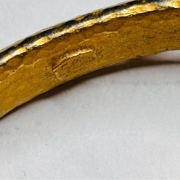 LAINIE KAZAN Set of 3 Goldtone Bangles with Crystals