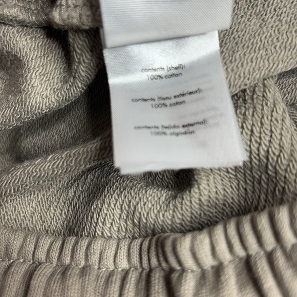 NEW WEWOREWHAT Fleece Cotton Cargo Sweat Pants in Stone Size Small