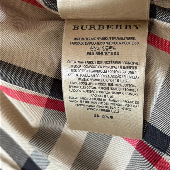 BURBERRY The Sandringham Short Trench Coat Size 4