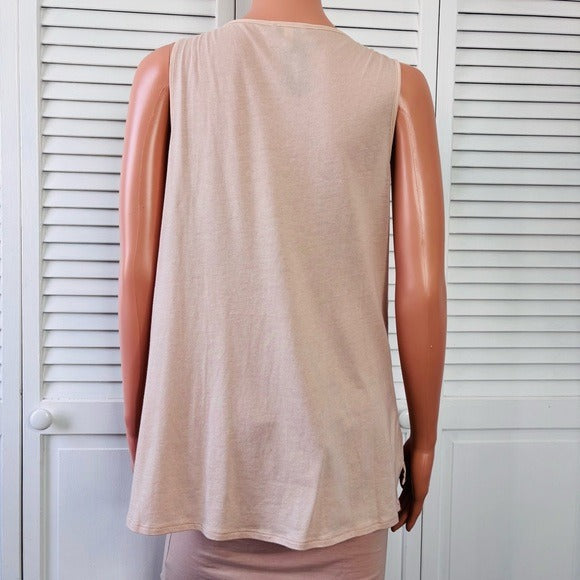 *New* EXPRESS Beige Sequin Tank Top Size Large