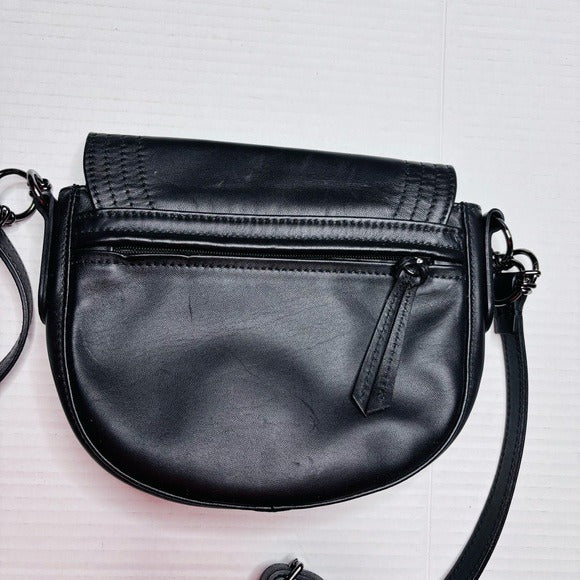 LONGCHAMP Leather Saddle Bag