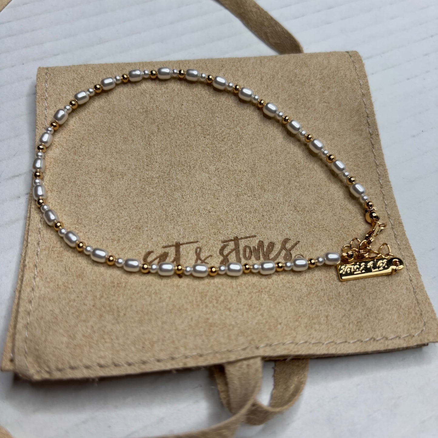 NEW SET & STONE Shelly Anklet