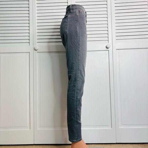 HUDSON Nico Midrise Super Skinny Gray Jeans Size 31