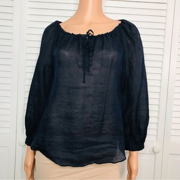 BANANA REPUBLIC Navy Blue Lightweight Blouse Size XS