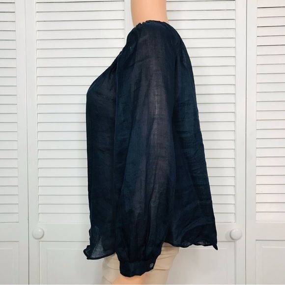 BANANA REPUBLIC Navy Blue Lightweight Blouse Size XS