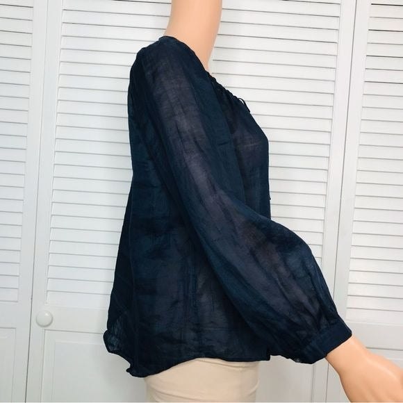 BANANA REPUBLIC Navy Blue Lightweight Blouse Size XS