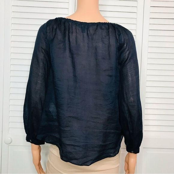 BANANA REPUBLIC Navy Blue Lightweight Blouse Size XS